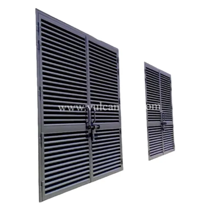 Ventilated Louver Door – Steel or Timber Construction, Non-Fire/Fire Rated Option, Static Louvers for Airflow, RAL Powder Coated Finish, Closet, Pantry or HVAC Access